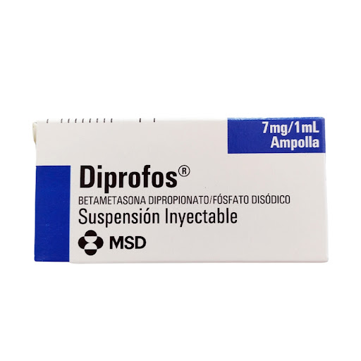 Diprofos Betametasona Dipropionato 7 mg MSD Frasco x 1 Ampolla