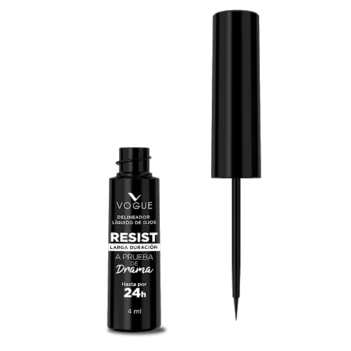 Delinador Vogue Líquido Resistente Negro x 4 ml
