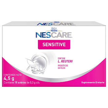 Nescare Sensitive L   Reuteri Probióticos Nestle Caja x 15 Sobres  