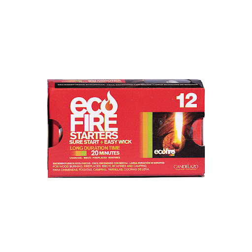 Iniciador Fuego Ecológico Ecofire Larga Duración Caja x 12 und  