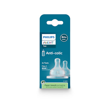 Tetina Avent Natural Response con Válvula Anticólicos Flujo 3 3m+ x 2 und  