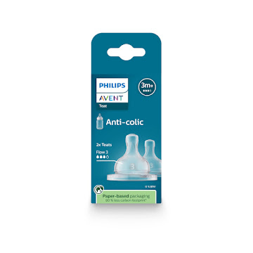 Tetina Avent Natural Response con Válvula Anticólicos Flujo 3 3m+ x 2 und  