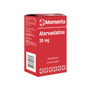 Momenta Atorvastatina 20 mg Eurofarma Caja x 30 Tabletas  