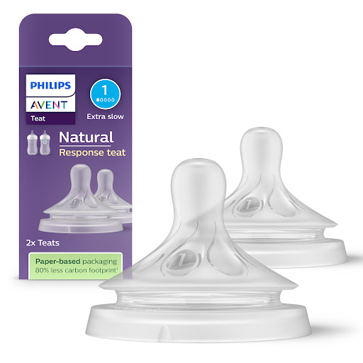 Tetina Avent Natural Response con Válvula Anticólicos Flujo 1 0m+ x 2 und