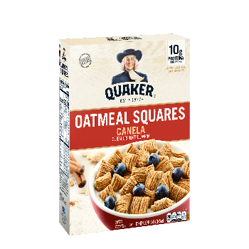Cereal Quaker Oatmeal Squares Canela x 411 gr  
