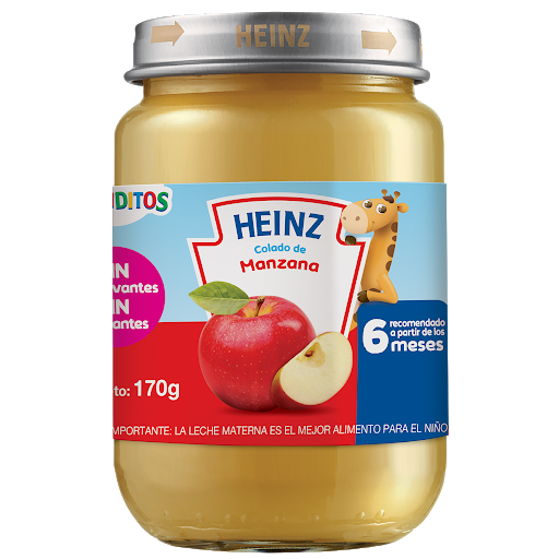 Compota Heinz Colado   Creciditos Manzana X170g