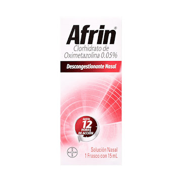Afrin Clorhidrato de Oximetazolina 0. 05% Gotas Bayer Frasco x 15 ml  