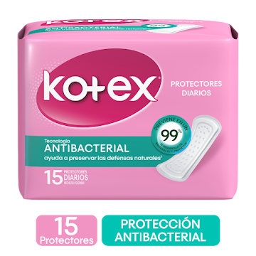 Protectores Diarios Kotex Antibacterial x 15 und undefined