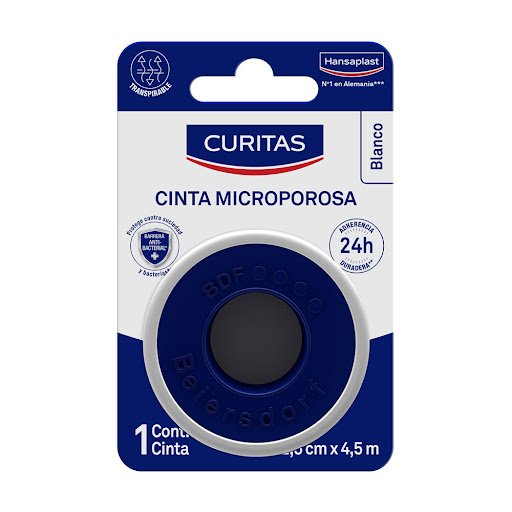 Cinta Microporo 4.5mt / 2.5cm Hansaplast Blanco x 1 und