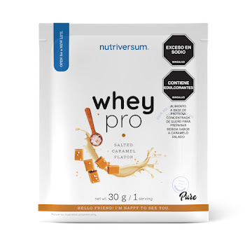 Proteína Whey Pro   Nutriversum Sabor Caramelo Salado Bolsa x 30g  