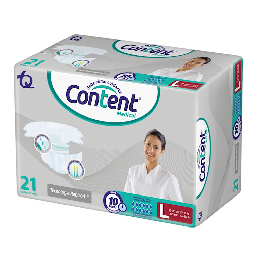 Pañal Content Medical talla L Paquete x 21 und