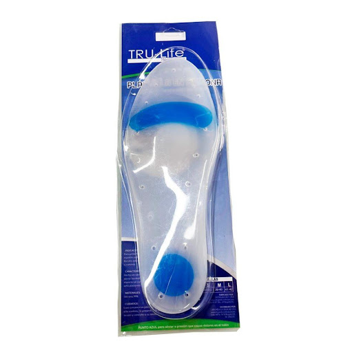 PLANTILLA BOTON TALLA XS  TRULIFE BLISTER x 2 Estas plantillas con botón metatarsiano especiales para el tratamiento de metatarsalgia, fascitis plantar, hiperqueratosis metatarsiana, alivio del dolor en cabezas metatarsianas subluxadas
