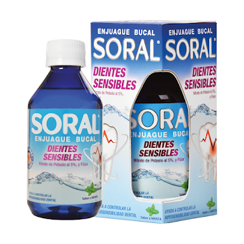 Enjuague Bucal Soral-F Nitrato De Potasio Flúor Y Triclosán x 240 ml  
