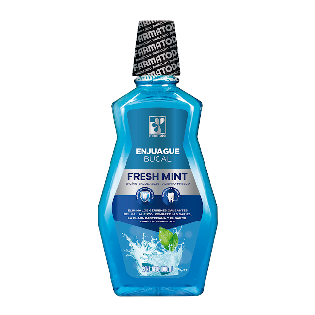 Enjuague Bucal Farmatodo   Fresh Mint x 1000 ml  