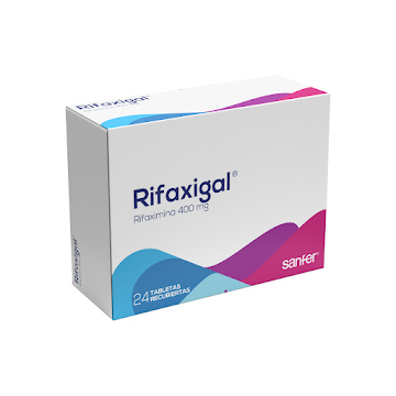 Rifaxigal Rifaximina 400 mg Pharmetique Caja x 24 Tabletas  
