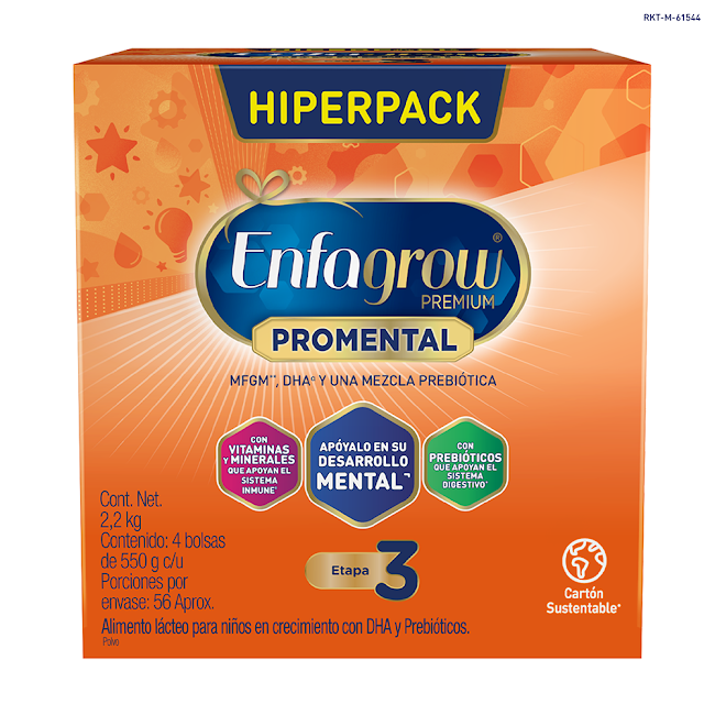 Fórmula De Crecimiento Enfagrow Promental Etapa 3 x 2.2 kg  