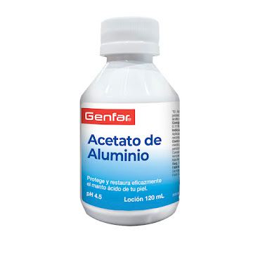 Acetato De Aluminio Genfar P.H 4.5 Loción Frasco x 120 ml  
