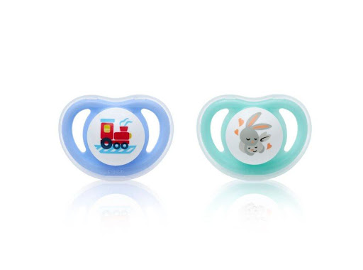 Set x 2 Chupos de Entretención Mini Light Talla S Niño Pigeon Blíster  x 2