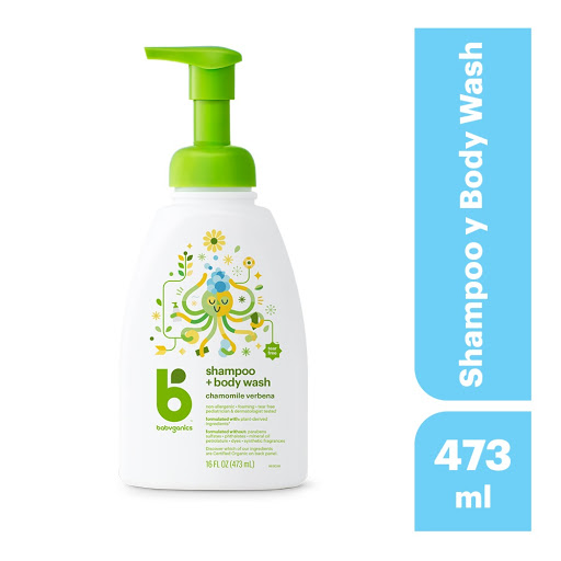Shampoo Y Gel De Baño Babyganics Manzanilla Verbena x 473 ml