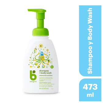 Shampoo Y Gel De Baño Babyganics Manzanilla Verbena x 473 ml  