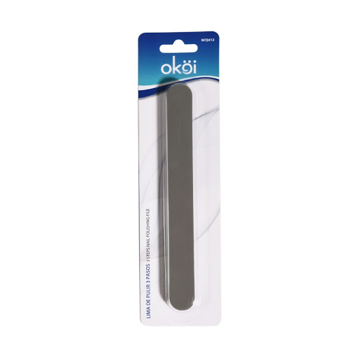 Lima De Pulir Okoi 3 Pasos Nail Polishing File 3 Steps x 1und