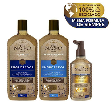 25% Combo Tio Nacho Shampoo+Acondicionador+Tratamiento  
