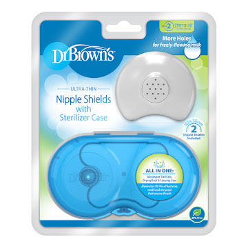 Protector De Pezones +   Estuche De Esterilización Drbrown'S X 2 Unidades 