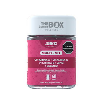 Gomas Masticables The Gummy Box Multi-Vit Frasco x 180 gr  