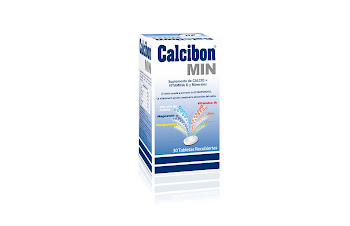 Calcibon Min Calcio Vitamina D Y Mineral Tabletas Farma Frasco x 30 Tabletas  