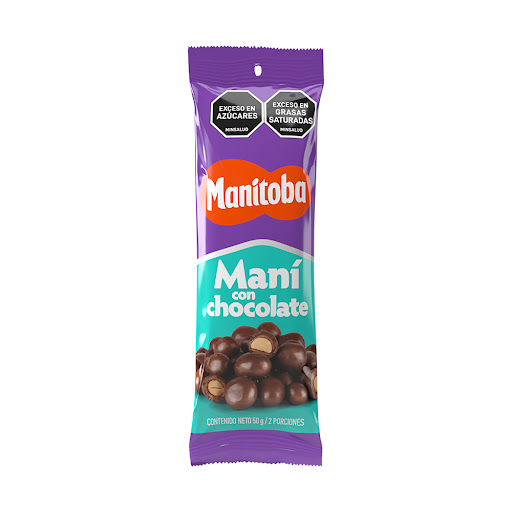 Maní Manitoba Con Chocolate Paquete x 50 gr