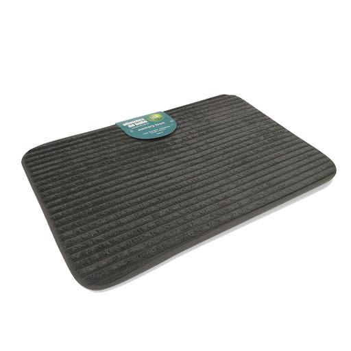 Alfombra Ba¤o 40X60 Cm Memory Foam Gris Uruyen Bolsa x 1  