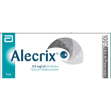 Alecrix Alcaftadina 2.5 ml Abbott Solución Oftálmica Estéril Frasco x 5 ml  