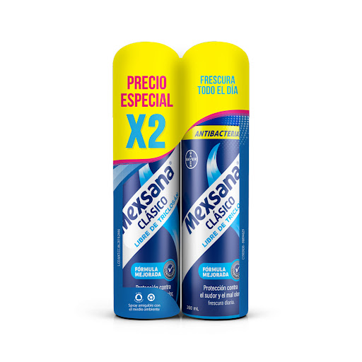 Desodorante para Pies Mexsana Antibacterial 2 Frascos x 260 ml