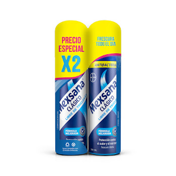 Desodorante para Pies Mexsana Antibacterial 2 Frascos x 260 ml  