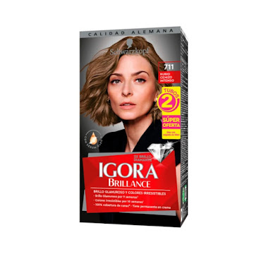 Tinte Igora Brillance 711 Rubio Cenizo Intenso Caja x 1 und  