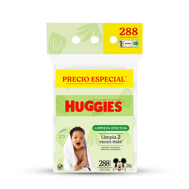 Toallas Húmedas Huggies Limpieza Efectiva x 288 und  