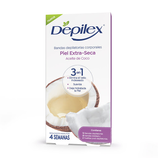 Banda Depilatoria Depilex Corporal Piel Extraseca x 12 und