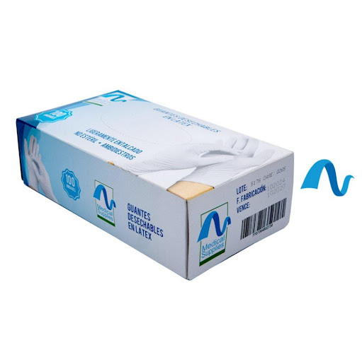 Guante de Látex No Estéril Ligeramente Entalcado – Talla S  Caja x 100 Unidades Medical Supplies  Caja  x 199 Guantes de látex no estériles, diseñados para brindar protección y alta sensibilidad táctil. Ambidiestros, resistentes y de ajuste cómodo. Ideales para uso médico, odontológico y procedimientos de exa