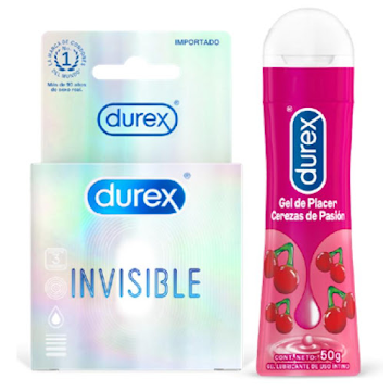 25% Durex preservativo+Lubricante Cereza  