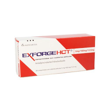 **Exforge HCT 5/160/12.5 x28Com. NOV Amlodipino Valsartán Hidroclorotia   