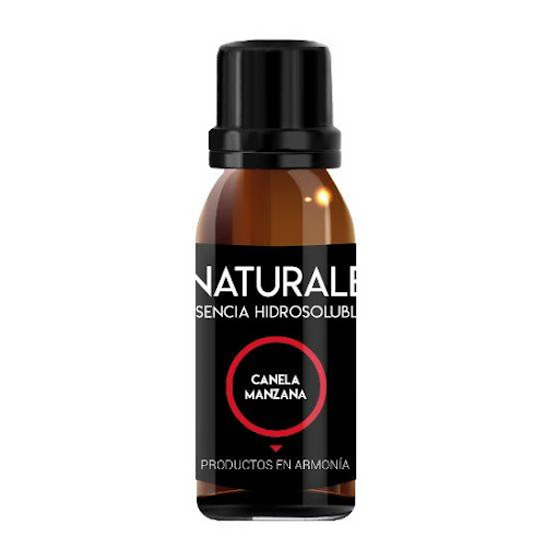 ESENCIA HIDROSOLUBLE NATURALE CANELA - MANZANA FRASCO X25ML NATURALE 25ML x 1 LA ESENCIA AROMÁTICA DE MANZANA CANELA ES UNA MEZCLA FRUTAL Y ESPECIADA QUE TIENE PROPIEDADES RELAJANTES, TRANQUILIZANTE Y AFRODISÍACAS. LA INHALACIÓN DEL ACEITE DE MANZANA BRINDA UNA SENSACIÓN DE ALI