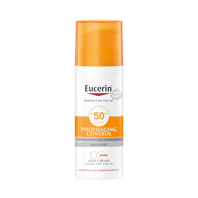Protector Solar Eucerin Anti-edad Tinted Color Claro x 50 ml  