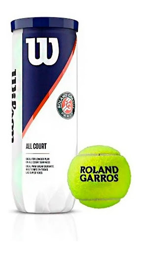 Tubos De 3 Pelotas De Tenis Wilson Roland Garros Oficial Wilson Tarro x 3  