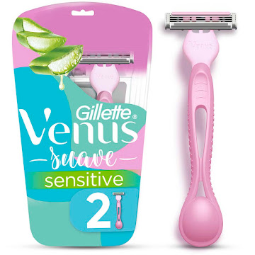 Cuchilla de Afeitar Mujer Gillette Venus Suave Sensitive Blíster x 2 und  