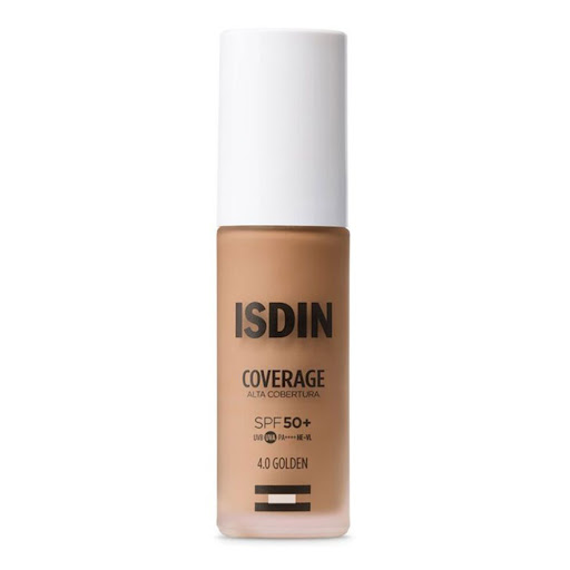Base Isdin Coverage Tono 4 Golden Con Spf50 Frasco x 30 ml