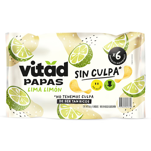 Papas Vitad Lima Limón   Bolsa x 6 und