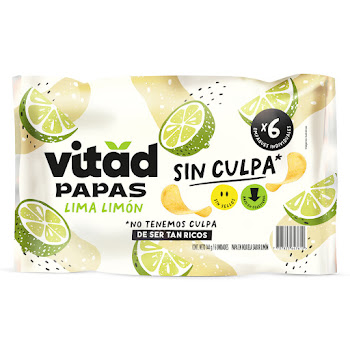 Papas Vitad Lima Limón   Bolsa x 6 und  