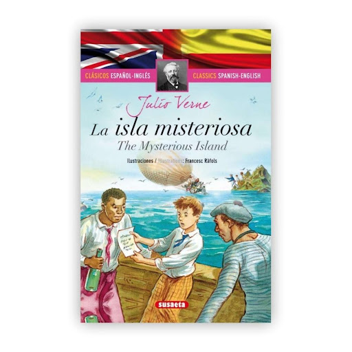 La Isla Misteriosa (t.d) Ed. Bilingüe Susaeta Ediciones Libro x 1.0 La isla misteriosa (español/inglés)  Colección: Clásicos bilingües Encuadernación: Cartoné con cubierta plastificada mate y brillo ISBN: 9788467731972 Tamaño: 13,7 x 20,4 Páginas: 72 Edad: A partir de