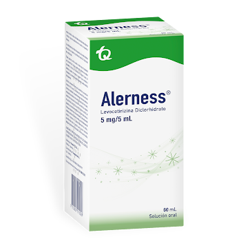 Alerness Levocetirizina Diclorhidrato 5mg/5ml Tecnoquimicas Frasco x 60 ml  