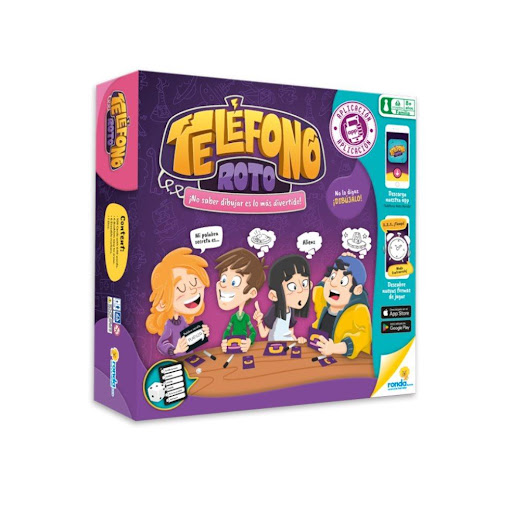 Juegos de Mesa Telefono Roto Ronda Ronda Caja x 1 ¡No saber dibujar es lo más divertido!No lo digas ¡Dibújalo!Descubre nuevas formas de jugar con nuestra APP ;Télefono Roto Ronda;